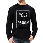 Custom Long Sleeve Shirt EU Size 100% Cotton Make Your Design Logo Text High Quality Gifts Tops nowadaysfashion