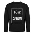 Custom Long Sleeve Shirt EU Size 100% Cotton Make Your Design Logo Text High Quality Gifts Tops nowadaysfashion