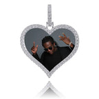 Custom Made Photo Heart Medallions Necklace & Pendant Men's Hip hop Jewelry nowadaysfashion