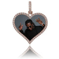 Custom Made Photo Heart Medallions Necklace & Pendant Men's Hip hop Jewelry nowadaysfashion