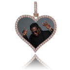 Custom Made Photo Heart Medallions Necklace & Pendant Men's Hip hop Jewelry nowadaysfashion