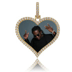 Custom Made Photo Heart Medallions Necklace & Pendant Men's Hip hop Jewelry nowadaysfashion