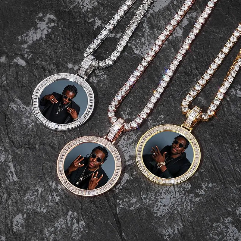 Custom Made Photo Medallions Necklace & Pendant With Hip hop Jewelry - Blade & Thread