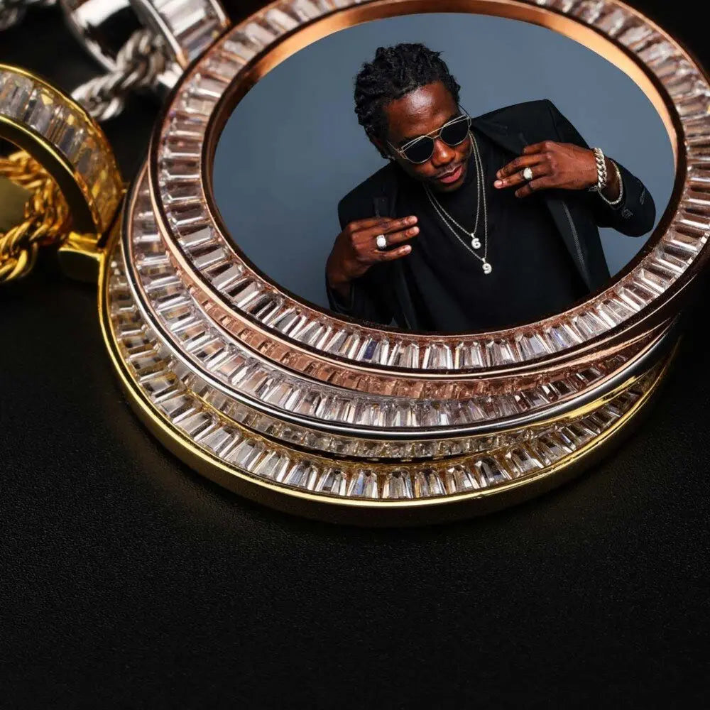 Custom Made Photo Medallions Necklace & Pendant With Hip hop Jewelry - Blade & Thread