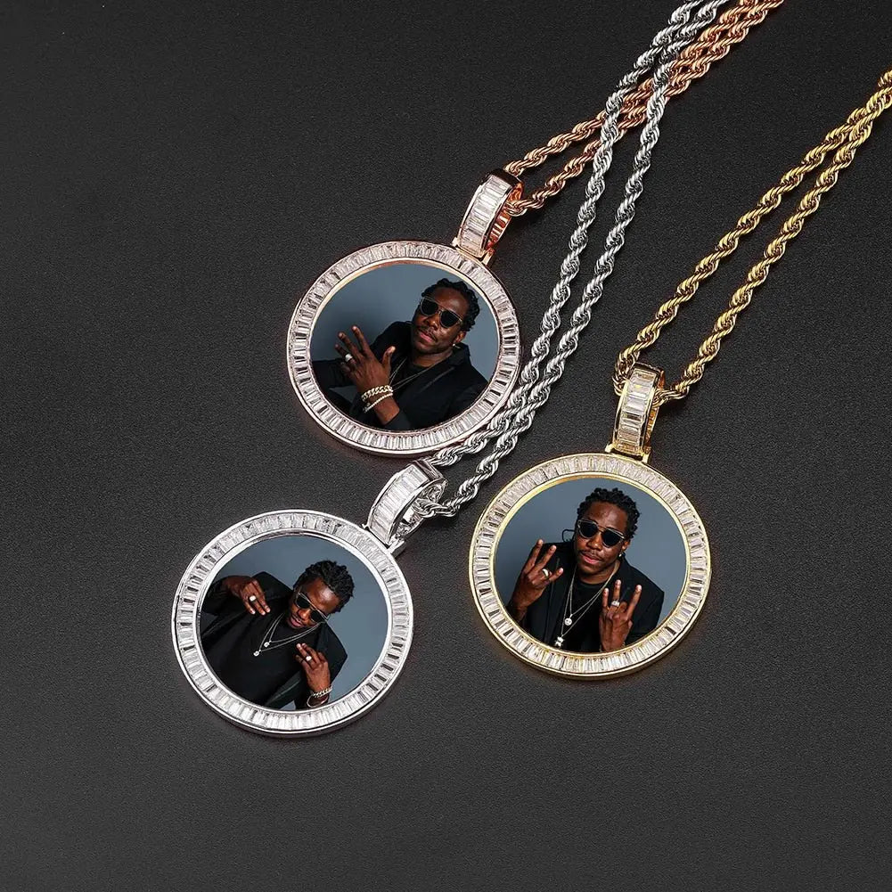 Custom Made Photo Medallions Necklace & Pendant With Hip hop Jewelry - Blade & Thread