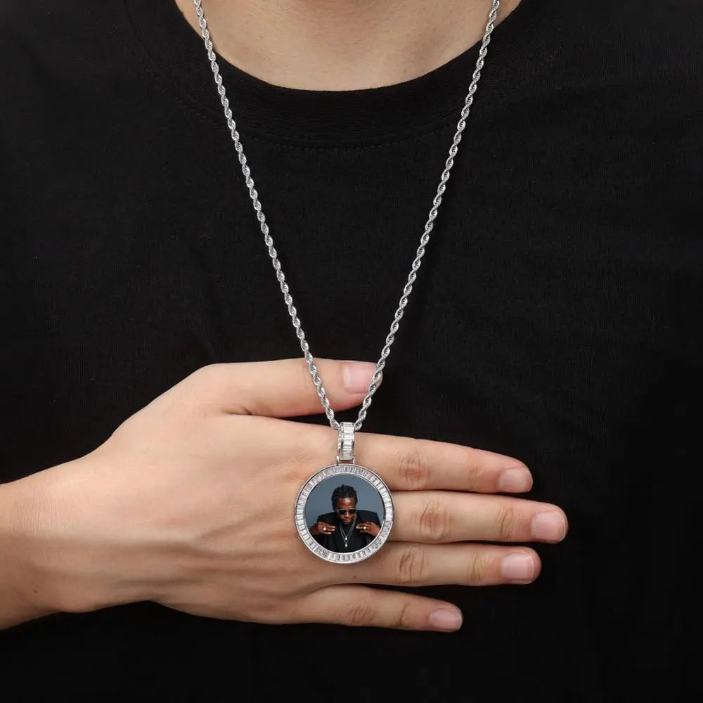 Custom Made Photo Medallions Necklace & Pendant With Hip hop Jewelry - Blade & Thread