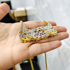 Custom mexican gold name necklace 3d nameplate necklace Birthstone nowadaysfashion