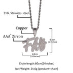 custom moissanite name pendant double hip hop necklace nowadaysfashion