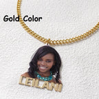 Custom Name Memory Necklace,Personalized Name Necklaces with Picture,Handmade Nameplate Necklace, nowadaysfashion