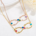 Custom Name Necklace Custom Infinite Loop Necklace Pendant Personalized Birthstone nowadaysfashion