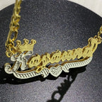 Custom Nameplate Necklace 3D Pendant Necklace Personalized Custom Name Jewelry nowadaysfashion