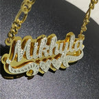 Custom Nameplate Necklace 3D Pendant Necklace Personalized Custom Name Jewelry nowadaysfashion