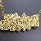 Custom Nameplate Necklace 3D Pendant Necklace Personalized Custom Name Jewelry nowadaysfashion