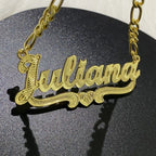 Custom Nameplate Necklace 3D Pendant Necklace Personalized Custom Name Jewelry nowadaysfashion