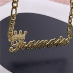 Custom Nameplate Necklace 3D Pendant Necklace Personalized Custom Name Jewelry nowadaysfashion