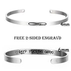 Custom Necklace Bar Engraved Name Text Bangle Cuff Jewelry nowadaysfashion
