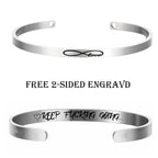Custom Necklace Bar Engraved Name Text Bangle Cuff Jewelry nowadaysfashion