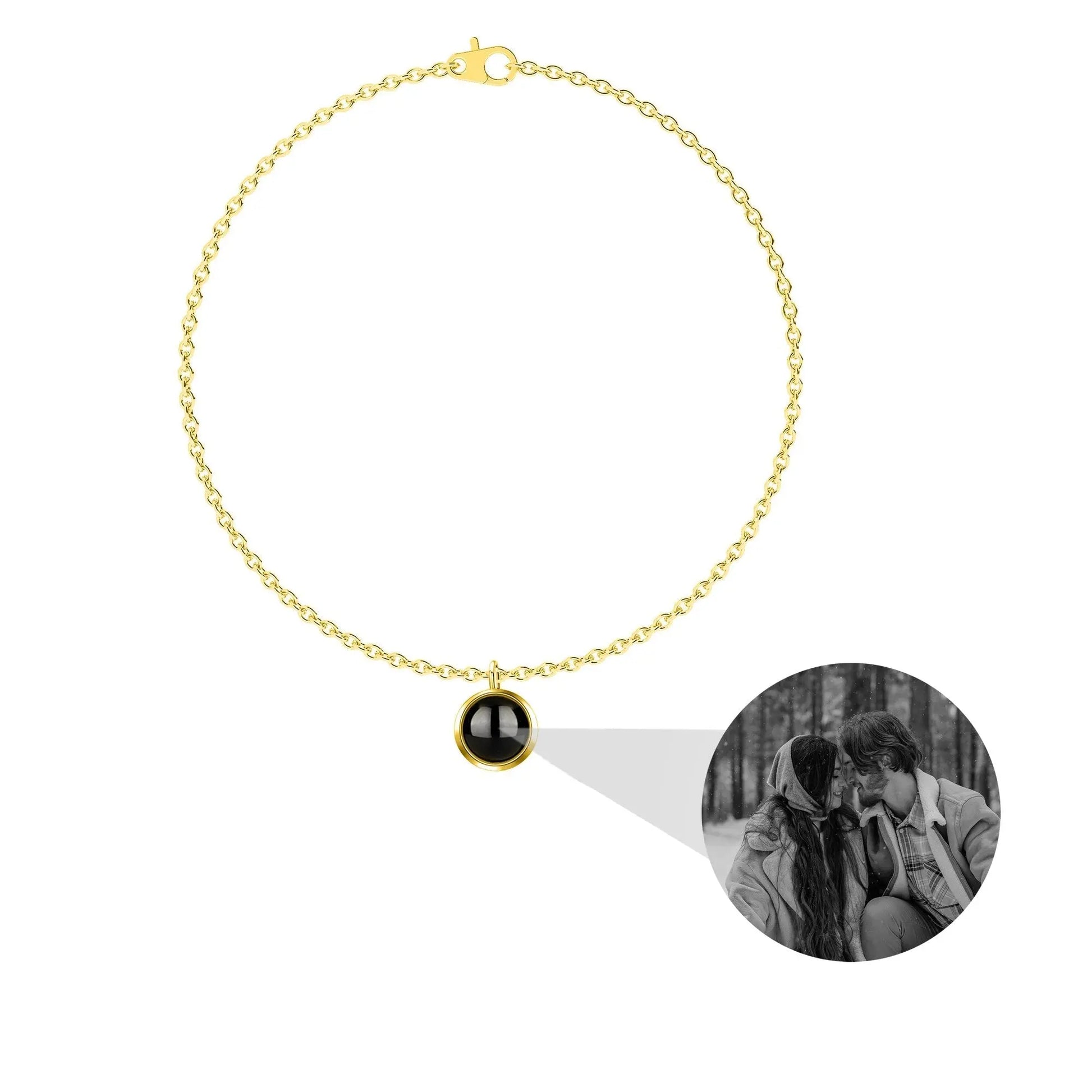 Custom Personalized Photo 100 Languages I Love You Projection Bracelet - Blade & Thread