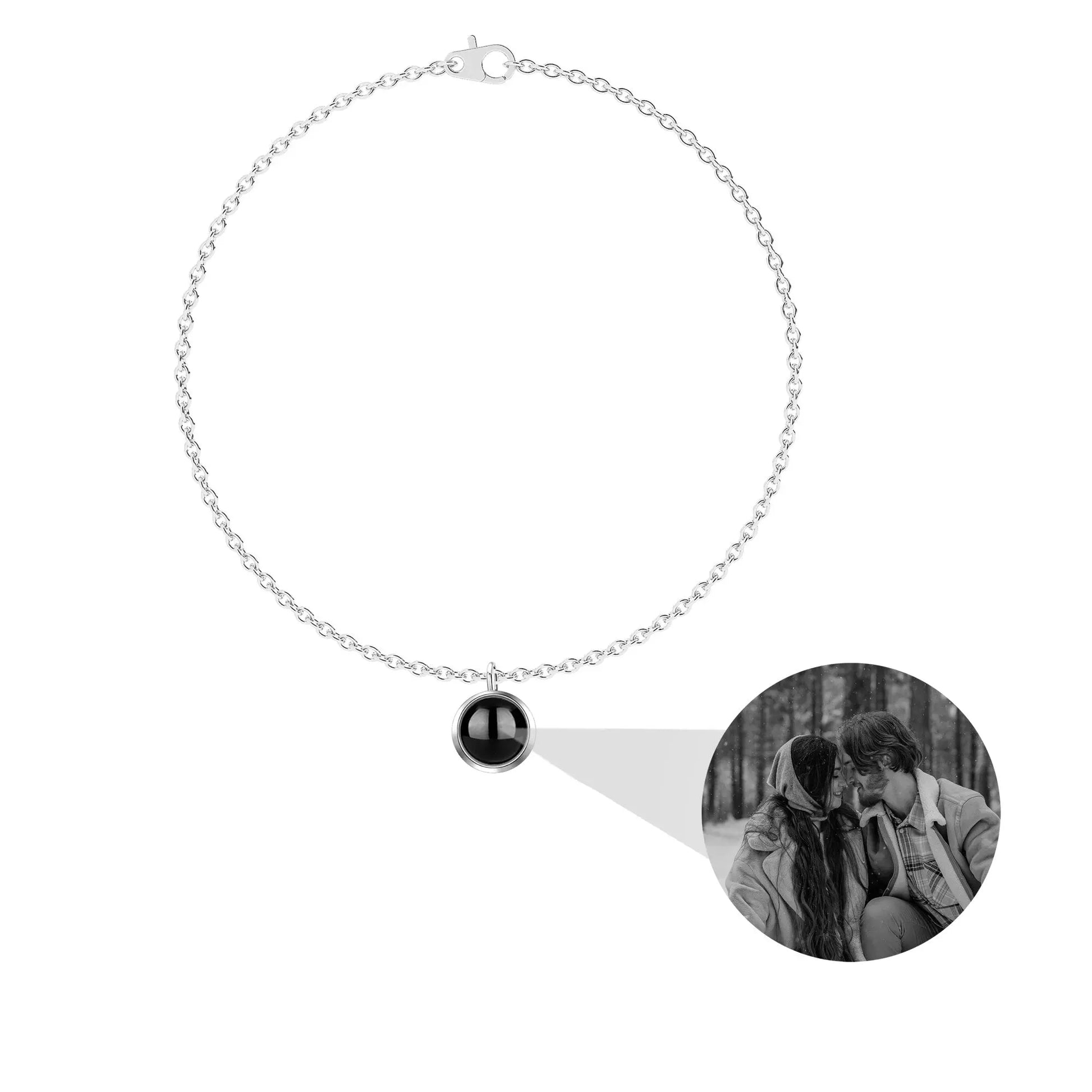 Custom Personalized Photo 100 Languages I Love You Projection Bracelet - Blade & Thread