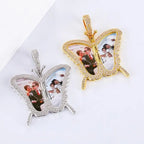 Custom Photo Butterfly Shape Necklace Pendant nowadaysfashion