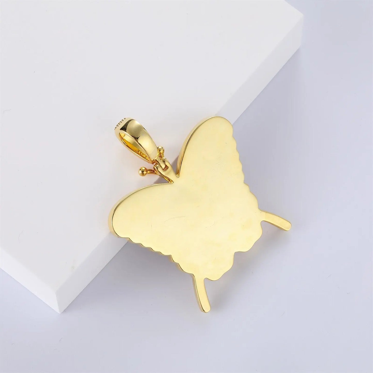 Custom Photo Butterfly Shape Necklace Pendant - Blade & Thread