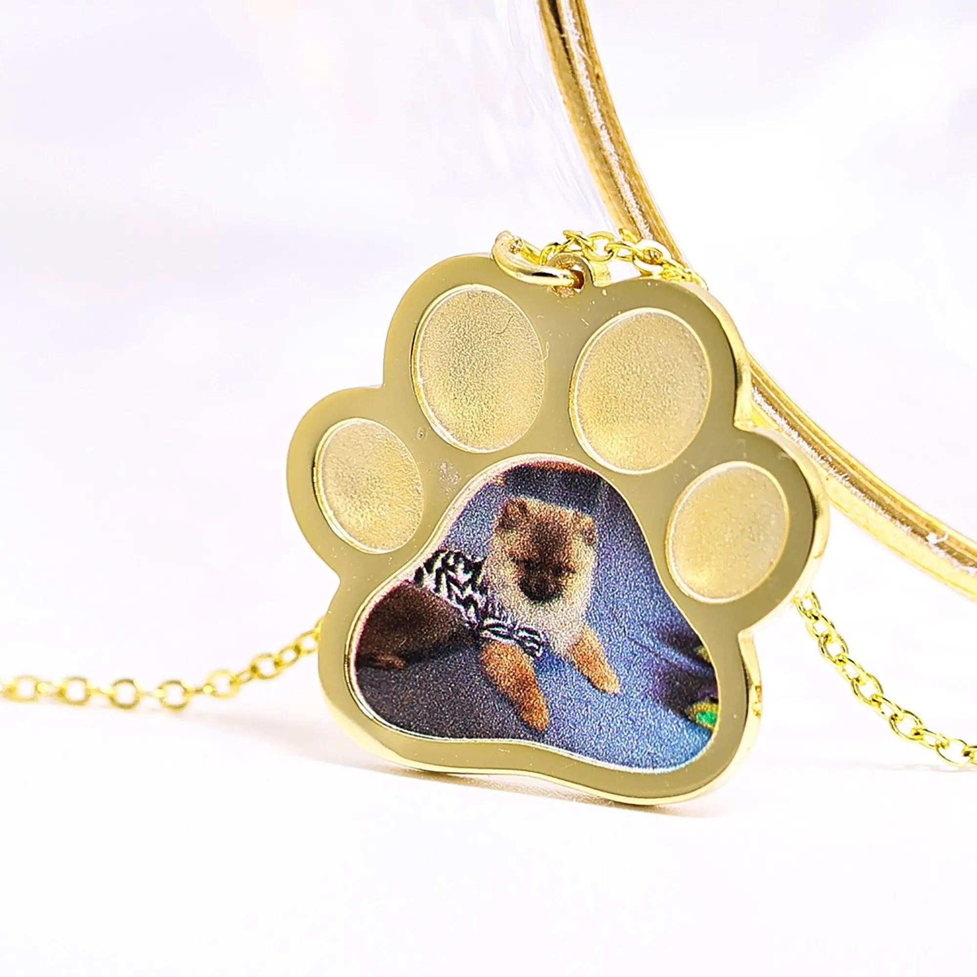 Custom Photo Memorial Jewelry Dog Paw Necklaces Cat Gift nowadaysfashion