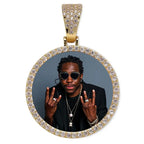 Custom Photo Memory Medallions Necklace With Tennis Chain With Cubic Zircon Chains nowadaysfashion