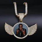 Custom Photo Memory Medallions Necklace With Tennis Chain With Cubic Zircon Chains nowadaysfashion