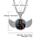 Custom Photo Memory Medallions Necklace With Tennis Chain With Cubic Zircon Chains nowadaysfashion