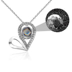 Custom Photo Name Projection Necklace For Love Memory Heart Shaped Necklaces nowadaysfashion