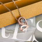 Custom Photo Name Projection Necklace For Love Memory Heart Shaped Necklaces nowadaysfashion