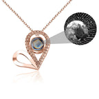 Custom Photo Name Projection Necklace For Love Memory Heart Shaped Necklaces nowadaysfashion