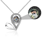 Custom Photo Name Projection Necklace For Love Memory Heart Shaped Necklaces nowadaysfashion