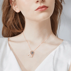 Custom Photo Name Projection Necklace For Love Memory Heart Shaped Necklaces nowadaysfashion