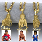 Custom Photo Necklace Custom Picture Nameplate Pendant Necklace for Kids Memory Jewelry nowadaysfashion