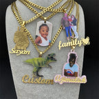 Custom Photo Necklace Custom Picture Nameplate Pendant Necklace for Kids Memory Jewelry nowadaysfashion
