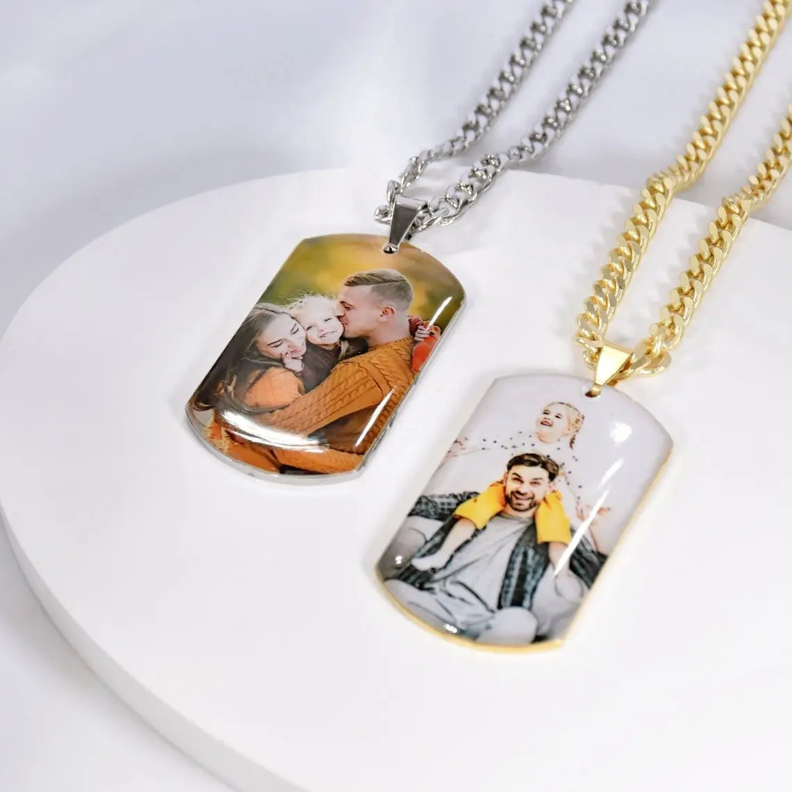 Custom Photo Necklace Custom Picture Nameplate Pendant Necklace for Kids Memory Jewelry nowadaysfashion