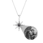 Custom Photo Necklace Flower Pendant Personalized Projection Jewelry nowadaysfashion