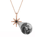 Custom Photo Necklace Flower Pendant Personalized Projection Jewelry nowadaysfashion