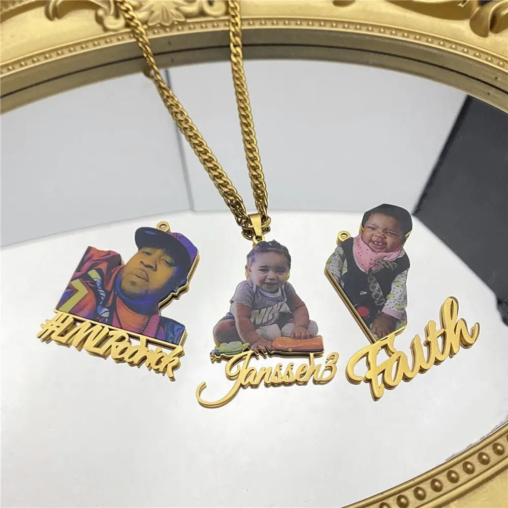 Custom Photo Necklace Picture Pendant Name Memory Jewelry nowadaysfashion