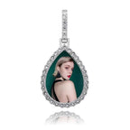 Custom Photo Pendant  Drop-shaped Medal Pendant Necklace  Hip Hop Jewelry nowadaysfashion