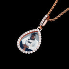 Custom Photo Pendant  Drop-shaped Medal Pendant Necklace  Hip Hop Jewelry nowadaysfashion