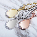 Custom Photo Pendant  Drop-shaped Medal Pendant Necklace  Hip Hop Jewelry nowadaysfashion