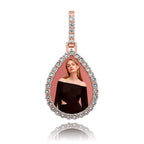 Custom Photo Pendant  Drop-shaped Medal Pendant Necklace  Hip Hop Jewelry nowadaysfashion