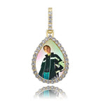Custom Photo Pendant  Drop-shaped Medal Pendant Necklace  Hip Hop Jewelry nowadaysfashion