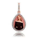 Custom Photo Pendant  Drop-shaped Medal Pendant Necklace  Hip Hop Jewelry nowadaysfashion