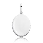 Custom Photo Pendant Oval Medal Pendant Ice Zircon Pendant Necklace Fashion Hip Hop Jewelry nowadaysfashion