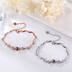Custom photo Projection Bracelet Jewelry with Silver/Rose Gold Color nowadaysfashion