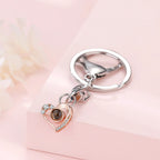 Custom Photo Projection Keychain Simple Style love Projection Keychain nowadaysfashion
