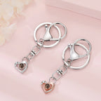 Custom Photo Projection Keychain Simple Style love Projection Keychain nowadaysfashion